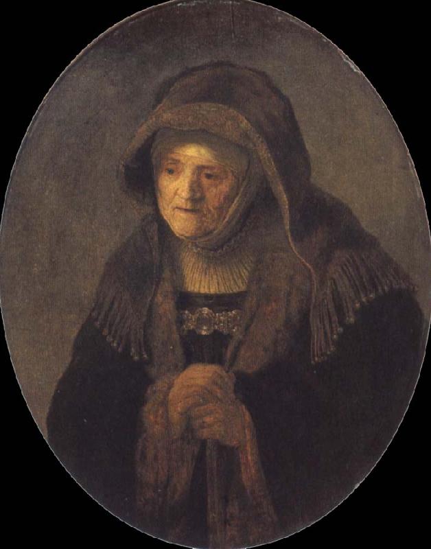 REMBRANDT Harmenszoon van Rijn The artist-s mother as the prophetess Hannah oil painting image